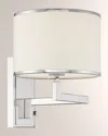 Crystorama Madison Mounted Task Light In Polished Nickel