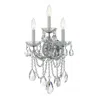 Crystorama 3-light Maria Theresa Sconce In Silver