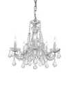 Crystorama Maria Theresa 5-light Polished Chrome Clear Crystal Mini Chandelier