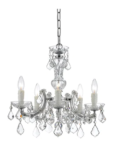 Crystorama Maria Theresa 5-light Mini-chandelier In Gray
