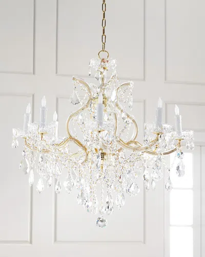 Crystorama Maria Theresa 9-light Clear Crystal Chandelier In Gold