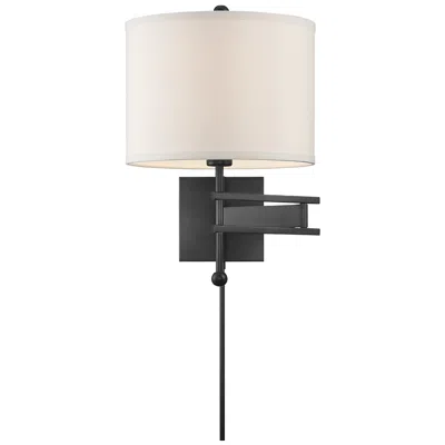 Crystorama Marshall 18" High Matte Black Wall Sconce