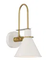 Crystorama Medford 1-light Wall Mount In White