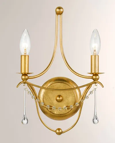 Crystorama Metro 2-light Sconce In Gold