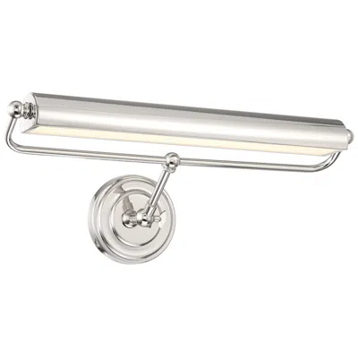 Crystorama Miller 21.5'' Led Polished Nickel Picture Light In Silver