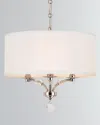 Crystorama Mirage 3-light Nickel Mini Chandelier In Silver