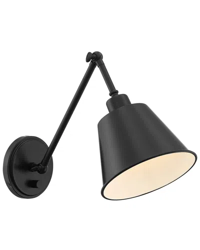 Crystorama Mitchell 1-light Matte Black Wall Mount