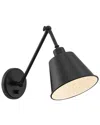 Crystorama Mitchell 1-light Matte Black Wall Mount In Black