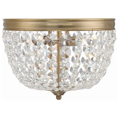 Crystorama Nola 11.5'' Vibrant Gold Flush Mount