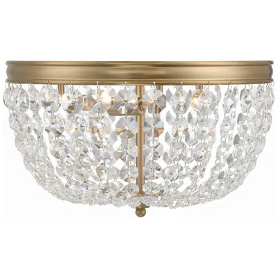 Crystorama Nola 14.25'' Vibrant Gold Flush Mount