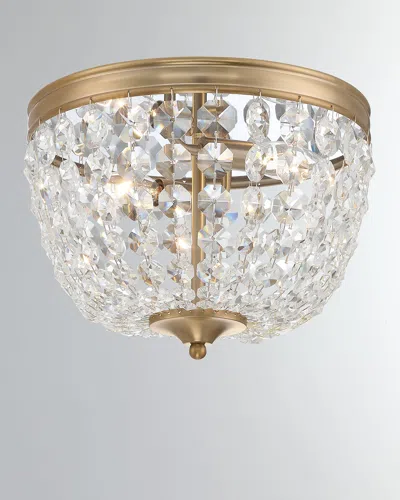 Crystorama Nola 2-light Ceiling Mount In Gold