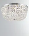 Crystorama Nola 5-light Forged Ceiling Mount In Gray