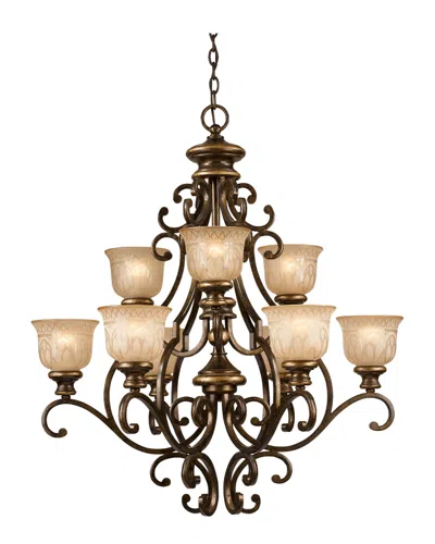CRYSTORAMA CRYSTORAMA NORWALK 9-LIGHT CHANDELIER