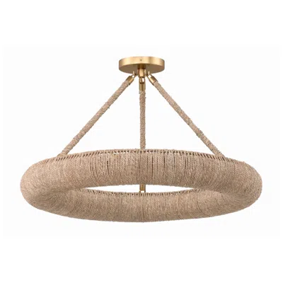 Crystorama Oakley 24" Wide Soft Gold Led Ceiling Light