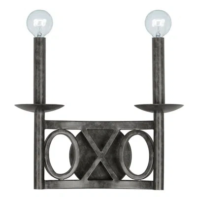 Crystorama Odette 2-light Candle Wall Light