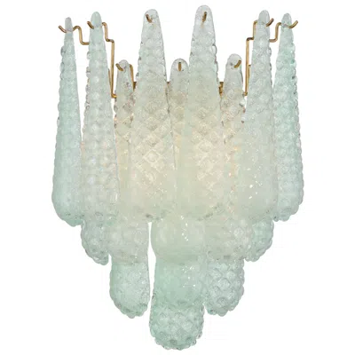 Crystorama Ollie 14'' Aged Brass Sconce In Multi