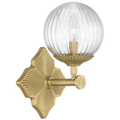 Crystorama Orly 7.5'' Aged Brass Sconce In Multi