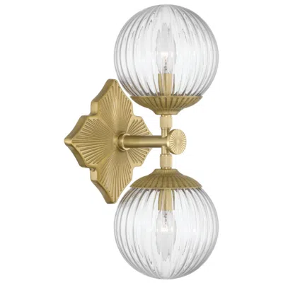 Crystorama Orly 7.5'' Aged Brass Sconce In Brown