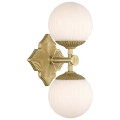 Crystorama Orly 7.5'' Aged Brass Sconce In Gold