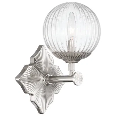 Crystorama Orly 7.5'' Polished Nickel Sconce In Multi