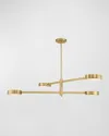 Crystorama Orson 4-light Linear Chandelier In Modern Gold