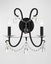 Crystorama Othello 2-light Wall Mount In Matte Black