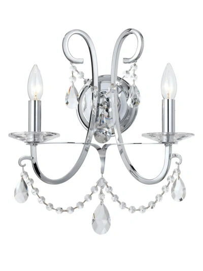 Crystorama Othello 2-light Wall Mount In Chrome