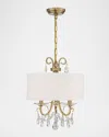 Crystorama Othello 3-light Ceiling Mount In Chrome