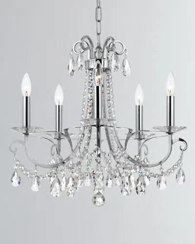 Crystorama Othello 5-light Clear Crystal Polished Chrome Chandelier In Metallic