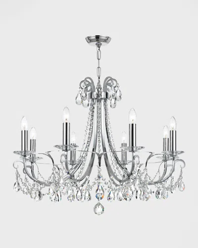 Crystorama Othello 8-light Clear Crystal Polished Chrome Chandelier In Gray