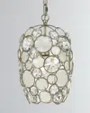 Crystorama Palla 1-light Antiqued Silver Mini Chandelier