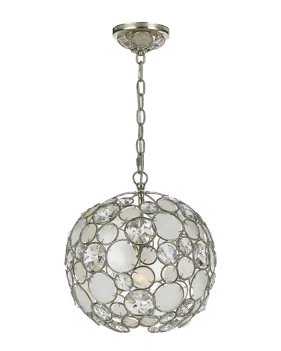 Crystorama Palla 1-light Mini Chandelier In Gray