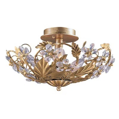 Crystorama Paris Market 16" Wide Gold Leaf 6-light Ceiling Light