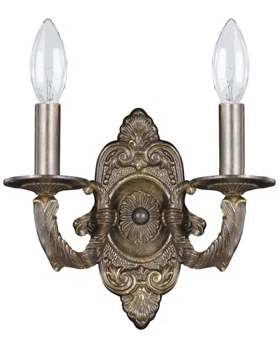 Crystorama Paris Market 2-light Sconce In Brown