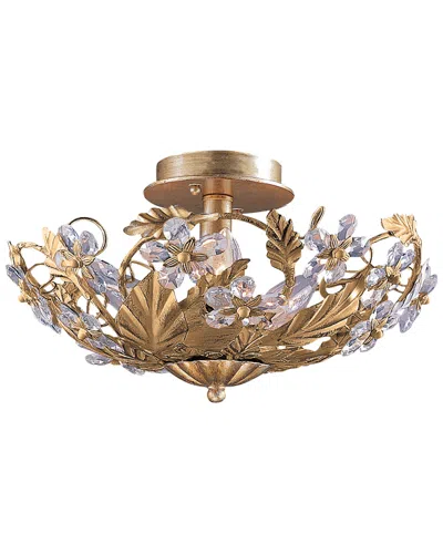 Crystorama Paris Market Semi-flush Ceiling Light In Brown