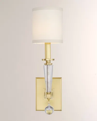Crystorama Paxton 1-light Nickel Sconce In Antique Gold