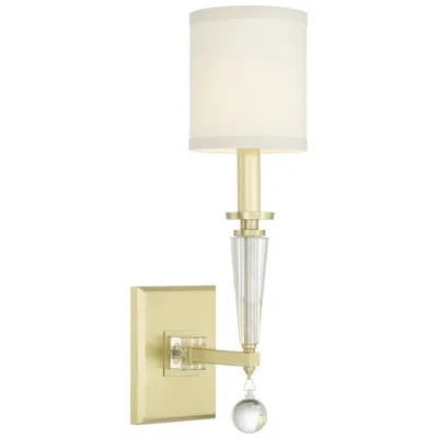 Crystorama Paxton 17" High Antique Gold Metal Wall Sconce