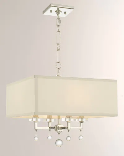 Crystorama Paxton 4-light Chandelier In White