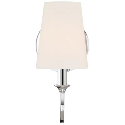 Crystorama Payton 11 3/4" High Polished Chrome Wall Sconce In Silver