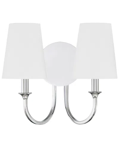 CRYSTORAMA CRYSTORAMA PAYTON 2-LIGHT POLISHED CHROME WALL MOUNT