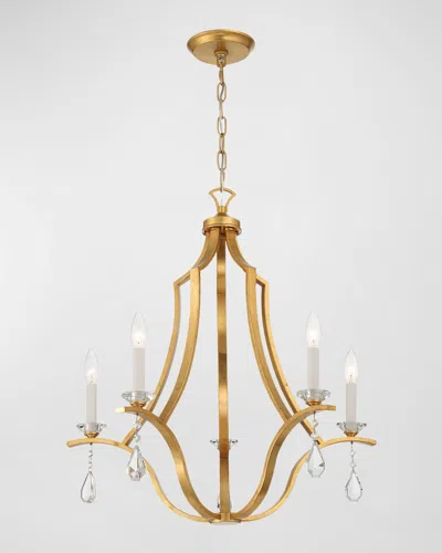 Crystorama Perry 5-light Chandelier In Gold