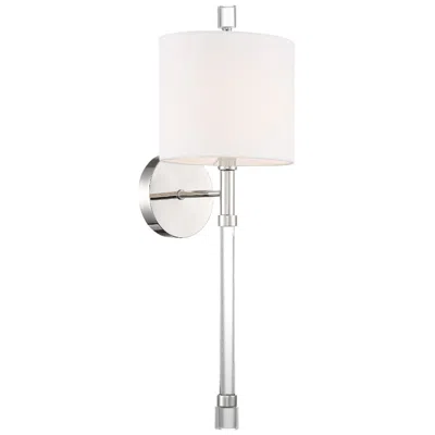Crystorama Rachel 22" High Polished Nickel Wall Sconce In Silver
