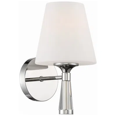 Crystorama Ramsey 10 1/2" High Polished Nickel Wall Sconce In Silver