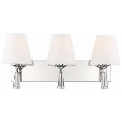 Crystorama Ramsey 23 1/4" Wide Polished Nickel Wall Light In Silver