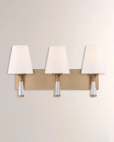 Crystorama Ramsey 3-light Wall Mount In Gold