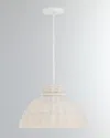 Crystorama Reese 1-light Matte White Pendant, 16" In White