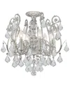 Crystorama Regis 6-light Semi-flush Mount With Swarovski Crystals In Multicolor