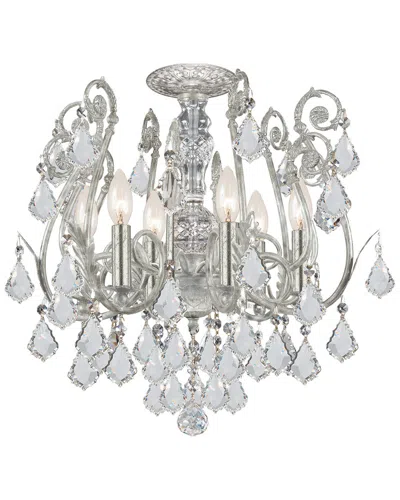 Crystorama Regis 6-light Semi-flush Mount With Swarovski Crystals In Multicolor