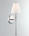 Crystorama Riverdale 1-light Sconce With Shade In Gray