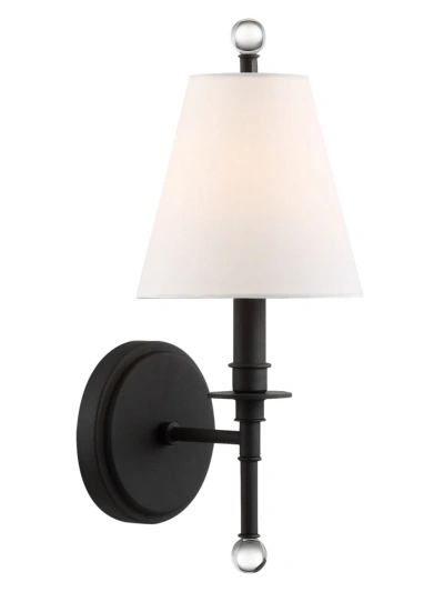 Crystorama Riverdale 1-light Wall Mount In Black